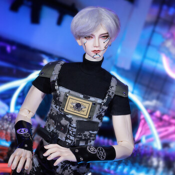 bjd3分男娃娃亚伦个性帅酷sd树脂玩偶科技感妆面现裸娃不含面妆美白