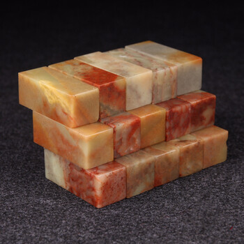 寿山石练习章原石头刻章料篆刻印章石头章料藏书画姓名2.5x5