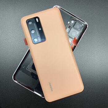 适用华为p40原装玻璃后盖p40pro手机纯原后壳原厂电池盖背屏外壳 p40