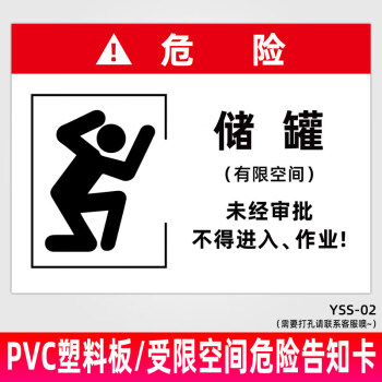 有限空間作業安全告知牌密閉受限空間未經許可不得入內安全標識牌冰庫