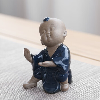 茶具配件功夫小子茶玩客厅装饰品sn5167 (怀中抱月)功夫小子茶宠摆件