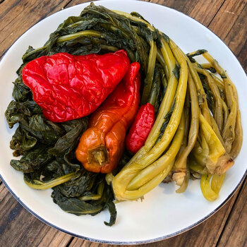 萝卜叶子酸菜安徽特产霍山农家自制咸菜泡菜开胃下饭菜萝卜菜腌菜一斤