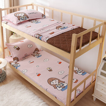 云瑾 加绒垫被套  牛奶绒法兰绒被褥罩床褥套单人加厚宿舍垫子保护套