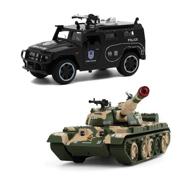 坦克装甲车仿真军事模型军车男孩玩具礼品摆件t55坦克勇士装甲车万宝