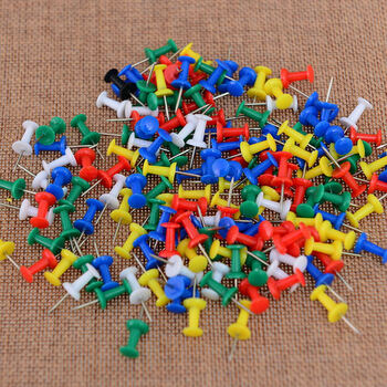 彩色工字钉按钉创意美术diy图钉画小图钉软木板照片墙小钉子