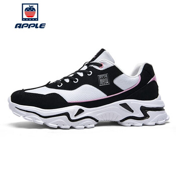 apple美国苹果旅游鞋春夏新款情侣飞织跑鞋时尚撞色百搭休闲运动鞋