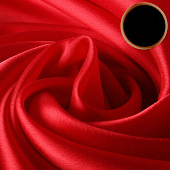 lucaly红丝巾演出舞蹈丝巾表演绸缎跳舞大红色纱巾方巾中国红聚会舞台