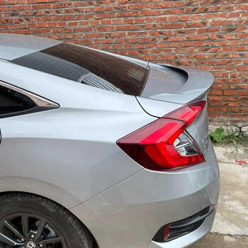 十代思域尾翼1621款2021新款思域改装mc款原厂款无损碳纤圣辉银