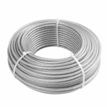 中部工品  镀锌包塑钢丝绳  包胶钢丝绳 包塑0.