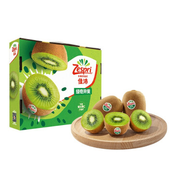Zespri佳沛 新西兰绿奇异果 12个装 优选大果 单果重约114-134g 猕猴桃 生鲜水果礼盒