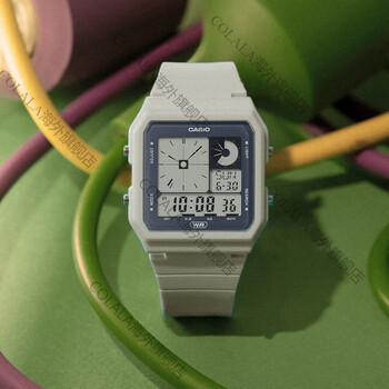 卡西欧casio手表学生双显复古小方块学生防水电子表lf20w8a1alf20w8a