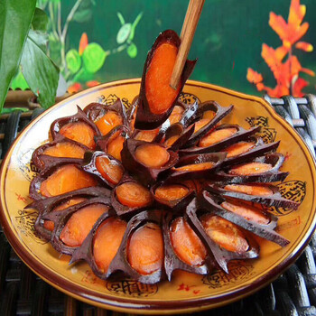 法思觅语 蛋黄猪肝四川乐山犍为农家烟熏腊味手工蛋黄肝子500g 一斤