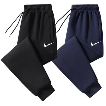 耐克nike秋冬季纯棉运动休闲裤子宽松束脚长裤运动裤加绒加厚卫裤男