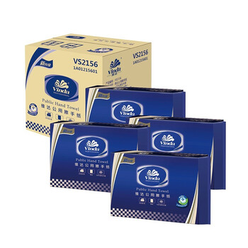 维达(vinda)vs2156 单层三折擦手纸 (208mm×226mm)/张×200张/包×20