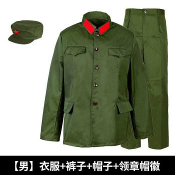 65老式軍套裝軍綠裝全套舊式懷舊收藏六五式士兵服老式裝65軍迷服裝d