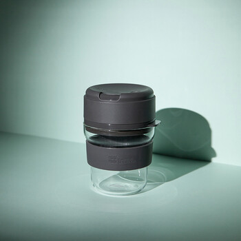 手冲咖啡杯套装便携办公旅行时尚咖啡套装组合 灰色(coff 单杯)