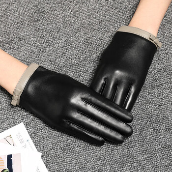 恒源祥真皮手套女秋冬薄款保暖短款头层羊皮防风耐寒骑行开车户外可触