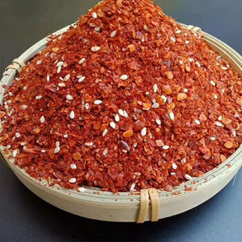 四川辣椒面辣椒粉香辣烧烤面油泼辣子辣椒酱粗细粉中辣100克批发 熟中