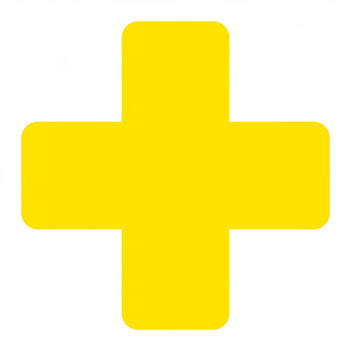 工厂车间定位贴十字t型l型标识贴5s桌面地面4角定位标识管理贴 十字形