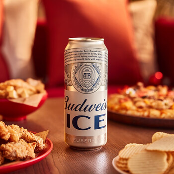 百威(budweiser)冰啤酒 500ml*18听 整箱装