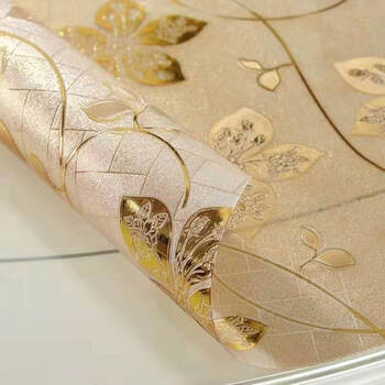 餐桌电视柜茶几软玻璃桌垫长方桌防水防烫防油塑料布10紫荆花40120