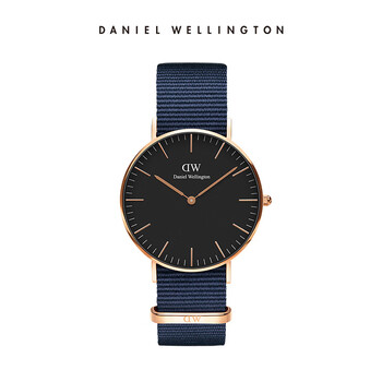 daniel wellingtondw手表男女同款 classic系列经典纯色织纹手表 休闲