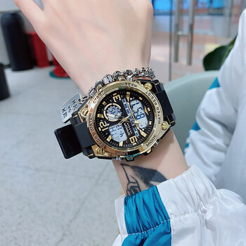 万礼福于途杨洋手表男初高中学生潮流2021年新款电子表儿童白敬亭钢