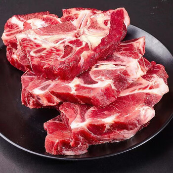 桃西村jd物流云鲜美新鲜冷冻牛脖骨牛脖肉牛脖骨满肉牛脖子肉满肉牛脖