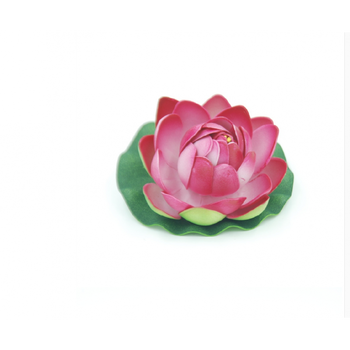 10cm半开型漂浮荷花花苞假山鱼池流水浮莲道具仿真花莲花供佛睡莲 10