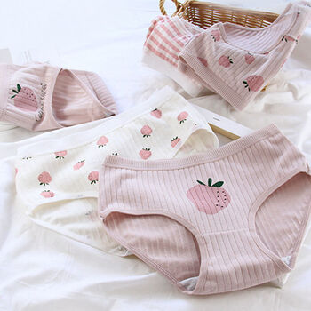 妙倩少女生内裤初中学生高中生12-15岁女童纯棉内裤中大童三角裤小