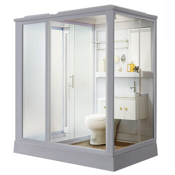 整体淋浴房家用一体式卫生间简易沐浴房干湿分离浴室集成洗澡间洗澡间