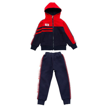 童装儿童校服秋冬装棉衣冬季大卫衣三件套小学生校服套装棉袄加厚加绒