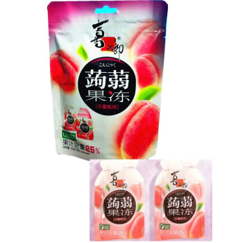 喜之郎蒟蒻果冻休闲零食 (120g蒟蒻果冻水蜜桃味 X3袋