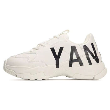 韩国ny洋基队老爹鞋增高厚底男女鞋la小白鞋复古运动休闲鞋 yankees