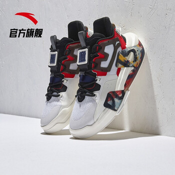 8081安踏白/中国红-涂鸦1号 40