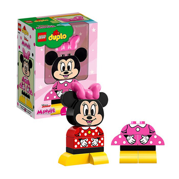 乐高(lego)大颗粒德宝得宝积木玩具 10897 我的拼搭米妮