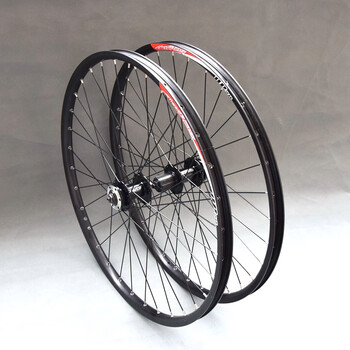 自编昆腾花鼓 dp20车圈 自行车轮组8/9//10速 山地车轮组26寸 26寸黑