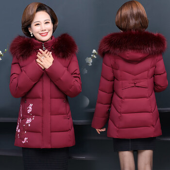 温莱蔓莎冬天穿的棉袄中年人穿的60岁妈妈棉服小个子衣服中老年人棉衣