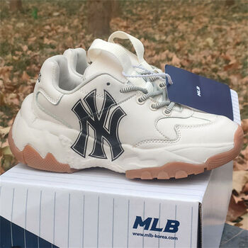 mlb韩国老爹鞋增高厚底小白鞋男女情侣鞋运动休闲鞋ins跑步鞋19037