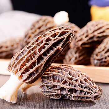 新鲜羊肚菌 现货 云南野生菌羊肚菇蘑菇特产500g产地直销顺丰 黑白色