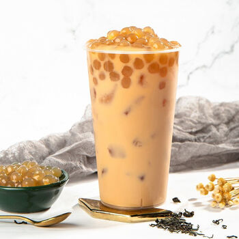 真空装无明胶 琥珀珍珠(要煮) (500克)1袋 香芋奶茶500克