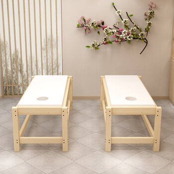 墨石林 实木小儿推拿床诊疗床按摩床美容理疗床 开头孔--130长*60宽