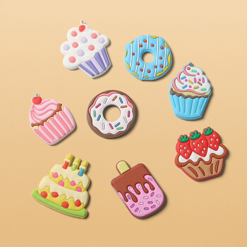 蛋糕冰淇淋水果磁性冰箱贴可爱立体pvc创意卡通软胶留言板 蛋糕冰淇淋