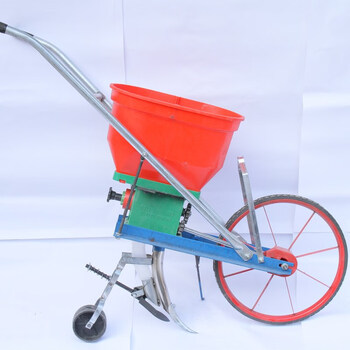 dun)新型手推式玉米小麦谷子大豆花生药材化肥施肥点播精播播种机小型