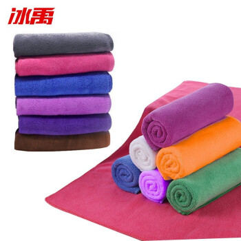 冰禹 清洁毛巾 洗车巾吸水抹布30×60cm（默认颜色随机或下单备注）1条