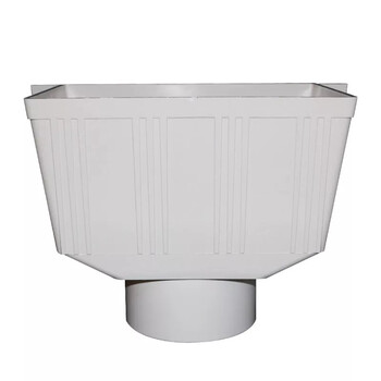 pvc排水管下水管管件排水配件方雨水斗漏斗接水斗75110160 110方形