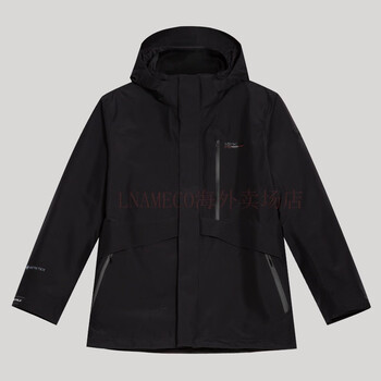诺诗兰northland户外goretex三合一冲锋衣c男秋冬防风保暖硬壳纯黑色