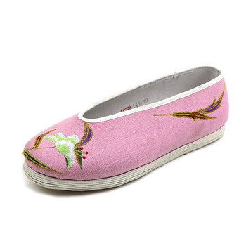 【京东好货】 民族风绣花鞋千层底女单布鞋绣花女单鞋民族风传统低帮