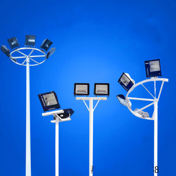 led球场灯高杆灯投光灯户外篮球场照明灯杆5米6米8米广场灯柱超亮 6米