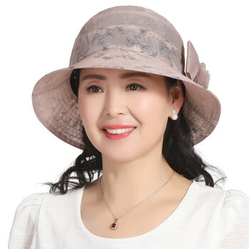 诺芝萌中老年遮阳帽子女士夏季大檐太阳帽户外大沿盆帽可折叠送妈妈